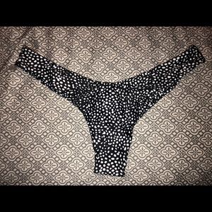 Zaful Leopard Print Thong Bikini Bottoms